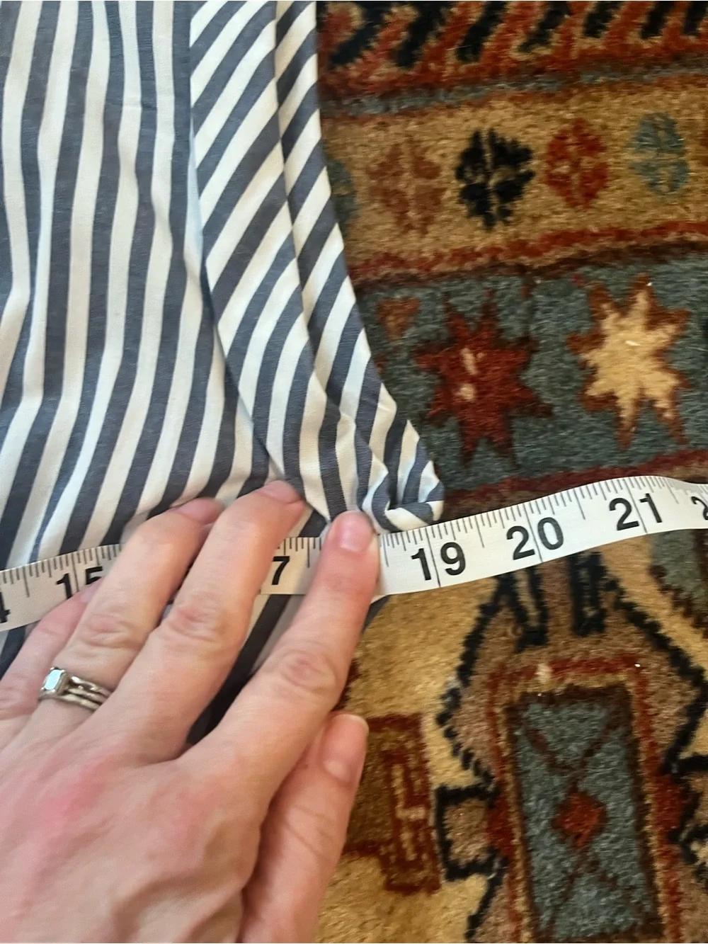 Abercrombie & Fitch blue Striped Button Down Dress small Tall